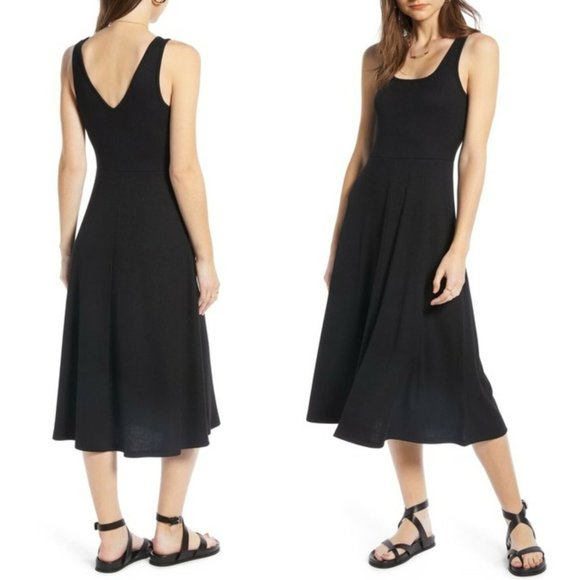 Treasure & Bond Dresses & Skirts - Treasure & Bond Ribbed A-Line Tank Dress HW7764